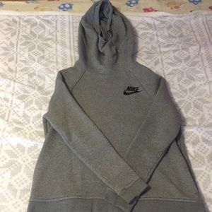Gray Nike hoodie